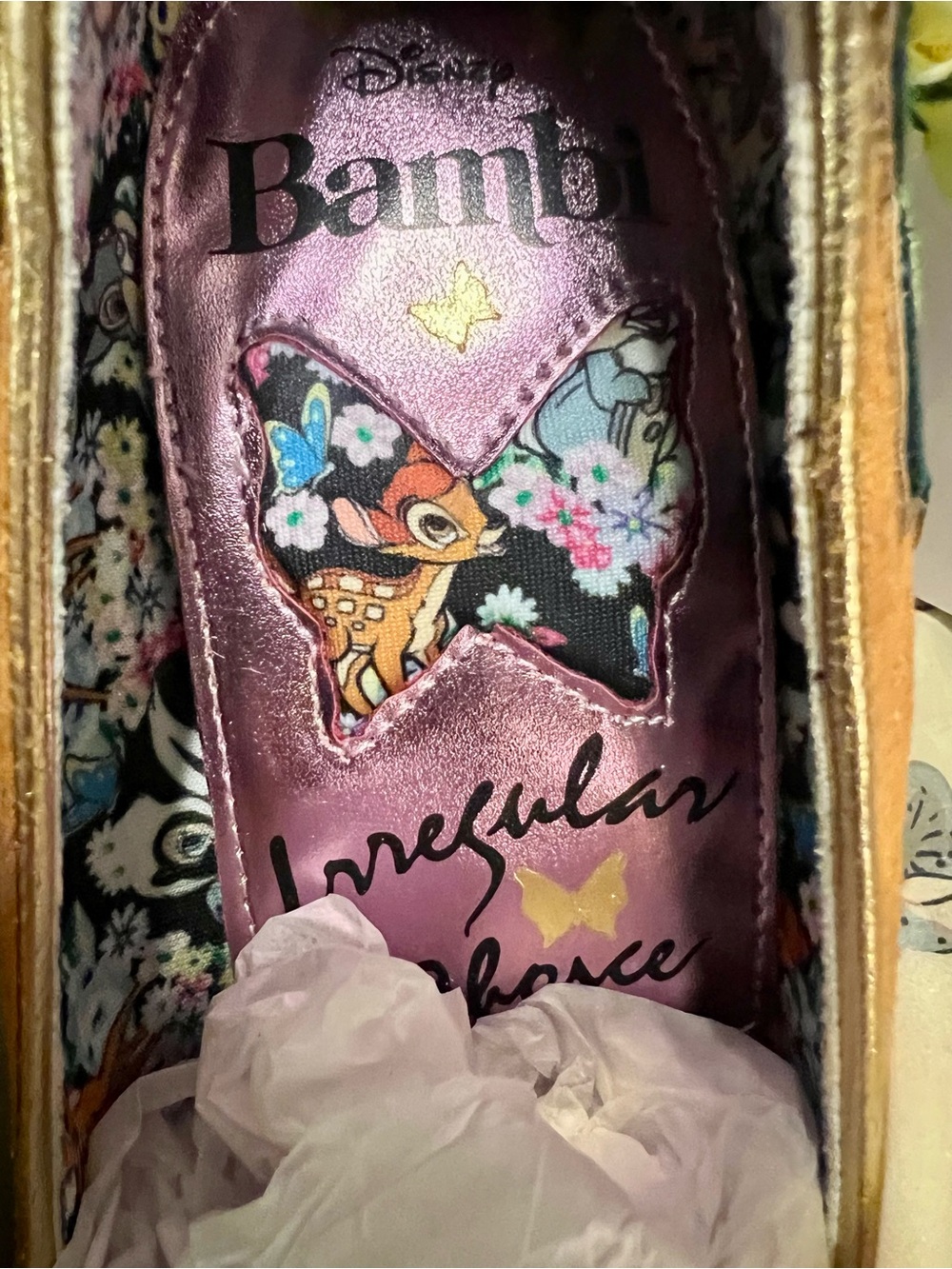 Irregular Choice Disney Bambi Heels with Floral Embellishments - Picture 4 of 7